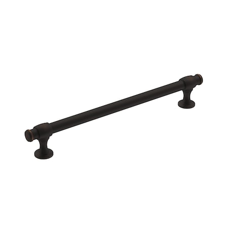 Amerock Winsome 7-9/16 in 192 mm Center-to-Center Oil Rubbed Bronze Cabinet Pull BP36768ORB