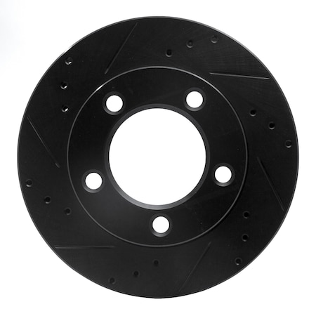 Dynamic Friction Co DFC Brake Rotor - Drilled and Slotted - Black 633-54109L
