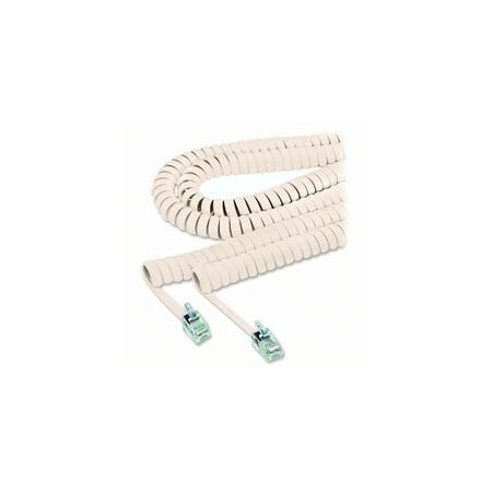 Softalk Coiled Phone Cord, 25 ft., Beige 42260