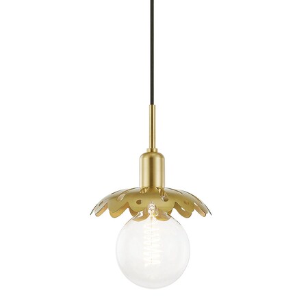 Mitzi Alyssa 1 Light Pendant 12.5 In. Aged Brass H353701-AGB