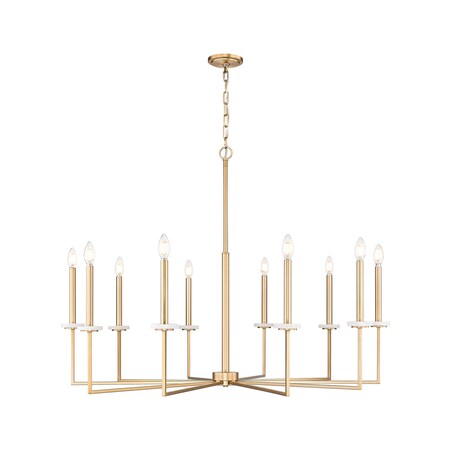 Z-Lite Gaultier Modern Gold 10 Light Chandelier 6100-10MGLD