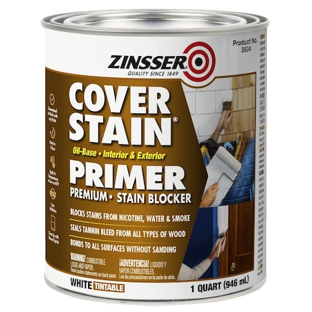 Zinsser Oil Based Primer, White, 1 qt 3504
