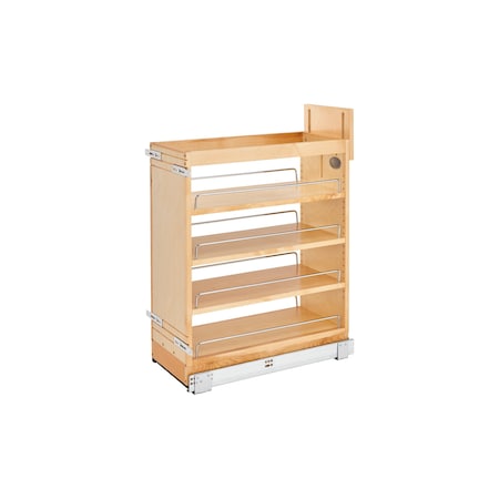 Rev-A-Shelf Maple Wood; Steel, Natural Maple, 9.5 in W, 25.5 in H, 21.63 in D 448-BCSC-9C