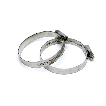 Hps Performance Stainless Steel Embossed Hose Clamps Size 48, 2pcs Pack, 2-3/4 in - 3-1/2 in (70mm-90mm) EMSC-70-90x2