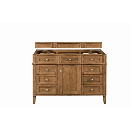 James Martin Vanities Vanity, without top, Saddle Brown, 47.8 in W x 22.9 in D, 650-V48-M-SBR