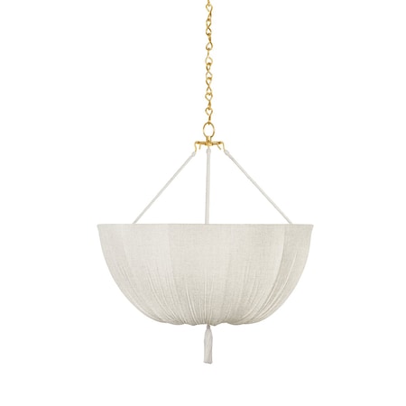 Hudson Valley Lighting Carolina 30 in. Pendant in Aged Brass by Cortney Bishop CB5730-AGB