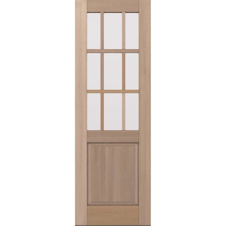 Doornmore G5009, 33.75" x 98" ( 32" Door) Left Hand, Mahogany SDL 9 Lite, 1/2 Lite Exterior Door G5009-SW-3296_1_LI