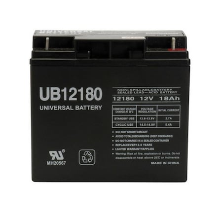 Upg 86447 12 V 18amp SLA Battery, 2PK 8292328