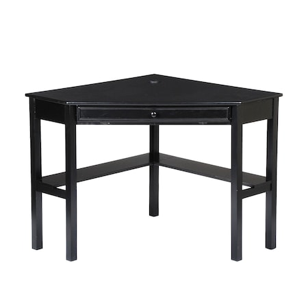 Homeroots Black Corner Computer Desk 402032