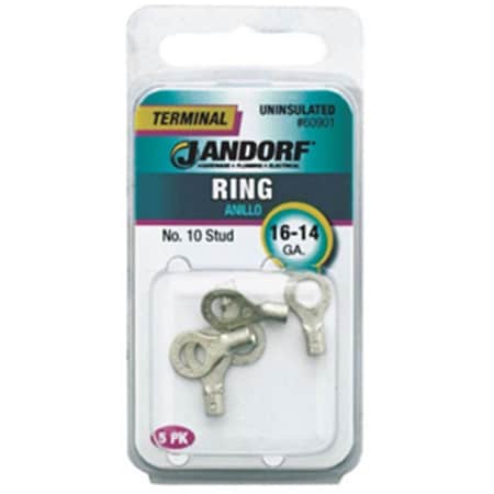 Jandorf Specialty Hardw 60901 Uninsulated Ring Terminal 1614 ga., 10 in. Stud 3401023
