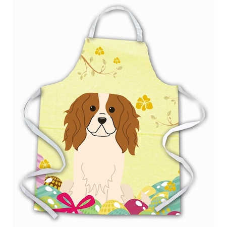 Carolines Treasures Easter Eggs Cavalier Spaniel Apron BB6058APRON