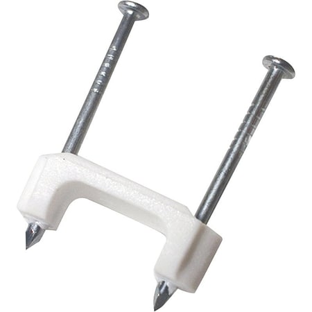 Gardner Bender Cable Staple, 12 in W Crown, 114 in L Leg, PlasticPolyethylene PS-50