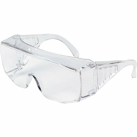 Mcr Safety 98, Safety Glasses, Uncoated, Polycarbonate Lens, Clear Frame, Frameless 9800