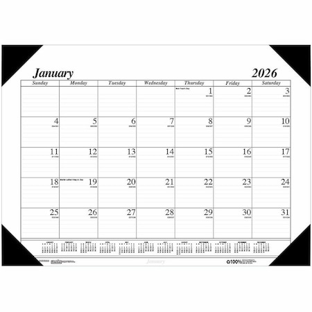 House Of Doolittle Calendar Desk Pad, 22'' x 17'', 2025 124