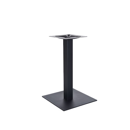 Bfm Seating Uptown, 18in Square Base, Dining Height, 3in Square Column, 11 7/8in Bolt-On Top Plate- Sand Black LP-18SQ