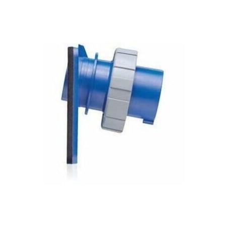 Leviton Industrial Grade Inlet, Watertight, 20 Amp, 250 Volt 3-Phase 420B9W