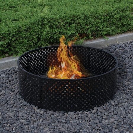 Bond 36'' Powder Coated Steel Lattice Style Fire Ring 51851