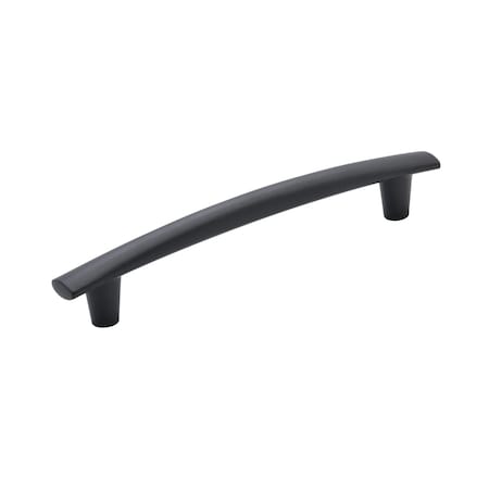 Amerock Willow 6-5/16 inch (160mm) Center-to-Center Matte Black Cabinet Pull, 25PK 25VMP37312MB