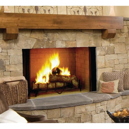 Majestic Pet Majestic  42 in. Radiant Wood Burning Fireplace with Herringbone Brick Pattern SB80HB