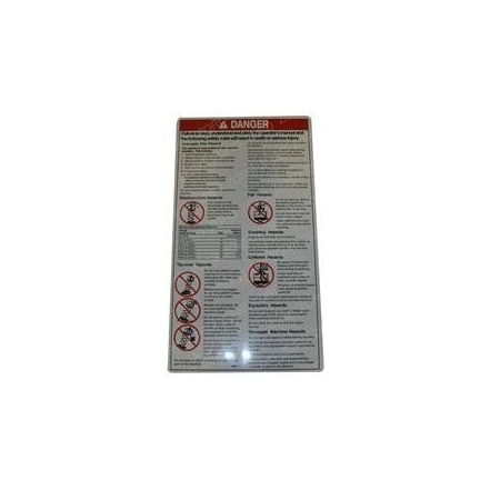 Genie REPLACEMENT DECAL, DANGER GENERAL SAFETY 43091