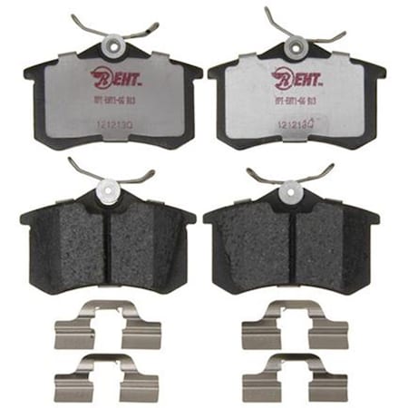 R/M Brakes RM Brakes EHT340AH Ceramic Brake Pad Set With Hardware R53-EHT340AH