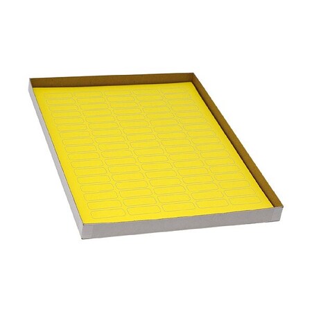 Zoro Select Cyro Label, Yellow, Polypropylene, PK20 GRAING-C62