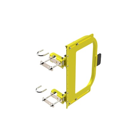 Safety Rail Adjustable Self-Closing Gate 16-22in, Yellow 401654