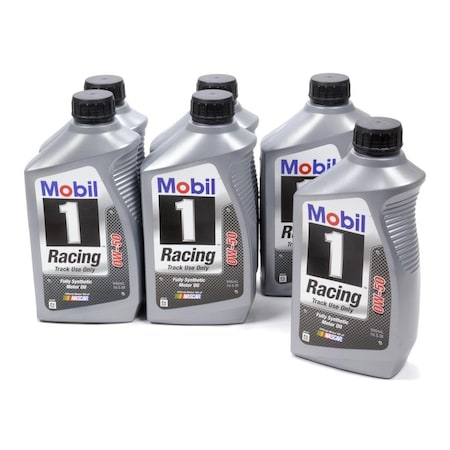 Mobil 1 104145 0W-50 Racing Oil - 1 qt. - Case of 6, 6PK MOB104145