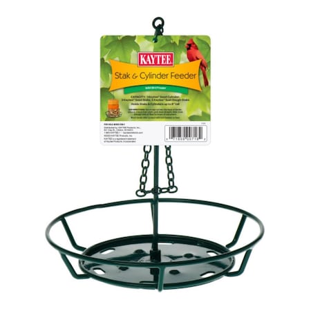 Kaytee Wild Bird Metal Stak and Cylinder Bird Feeder 100551222