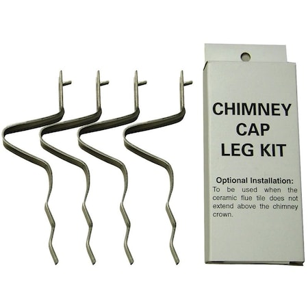 Shelter SHELTER SCLK Heavy-Duty Chimney Leg Kit, Stainless Steel SCLK