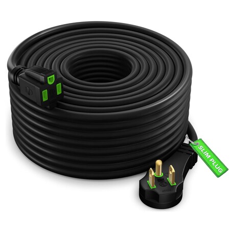 Maximm 50ft 16AWG Low Profile Flat Plug Extension Cord, White IGR-P030P-LA005H-50