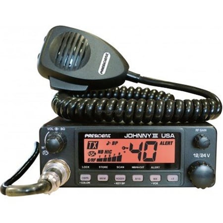 Black Lightning 12-24 Volt CB Radio with 3 Color Display BL3362855
