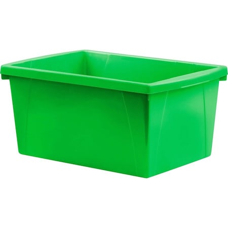 Storex Storage Bin, Plastic, Green, 2 PK 61485U06C