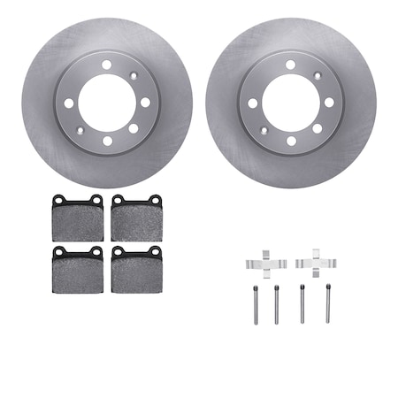 Dynamic Friction Co DFC Brake Rotor with 5000 Brake Pads and Hardware Kit 6512-65027