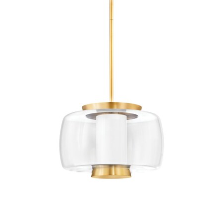 Hudson Valley Lighting Beau 1 Light Pendant 20 In. Aged Brass 2820-AGB
