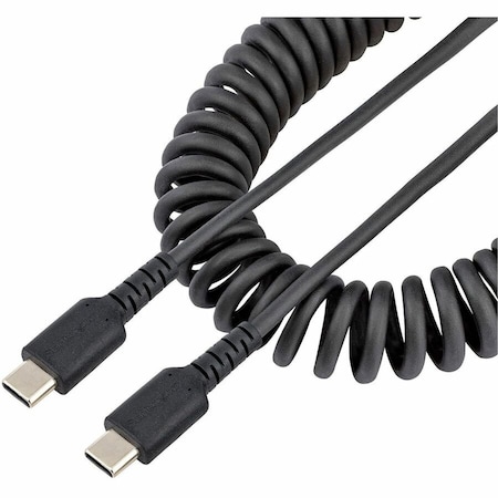 Startech.Com 1M USB C CHARGING COILED CABLE BLACK R2CCC-1M-USB-CABLE