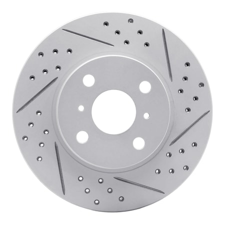 Dynamic Friction Co DFC Geoperformance Rotor - Drilled and Slotted 830-76078R