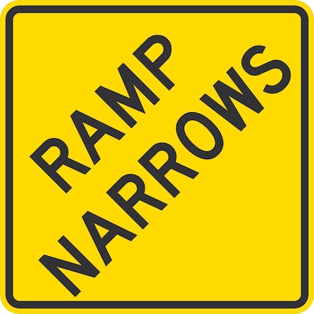 Lyle Ramp Narrows, 24x24, High Intensity Prismatic, Orange G-13096-HI_24x24