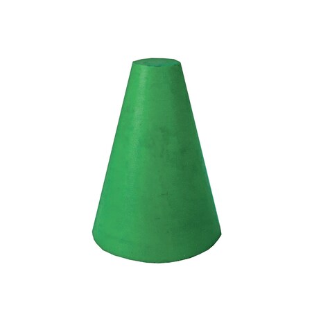Dedeco RBR ABRASIVE CONE, TPR 1" X 7/8", 1/4" GRN MED S/C 1/UNIT 0078