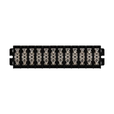 Eaton Bussmann BarrierTerminalStrip, 60A, 6AWGMax, 600V KUX12-WWCMT