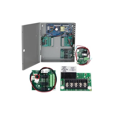 Von Duprin 6A Power Supply, 4 Relay Option Board, Plug-in Fire Alarm, Battery Backup Board Only, 12/24VDC PS906-4R-FA-BB