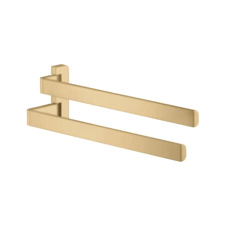 Axor Universal SoftSquare Dual Towel Bar in Brushed Gold Optic 42821250