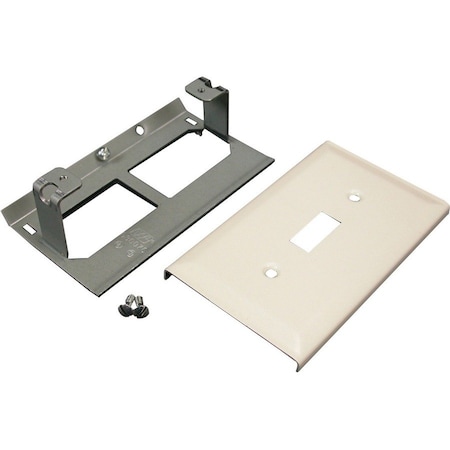 Wiremold Switch Cover Fitting, Gray, Steel G3040CE