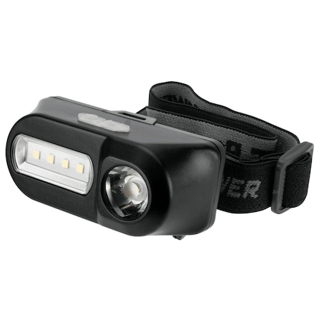 Performance Tool 300 Lumen Rechargeable LED Headlamp, Black W2327
