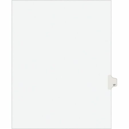 Avery Dividers, Index, Sidetab, 17 25PK AVE01017