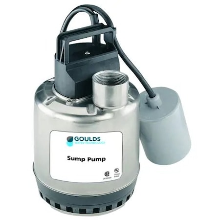 Goulds 3/4HP 7.1 A 1 PH 60 HZ 115V RES SUBMERSIBLE SUMP PUMP W/ 11/2 DISCHARGE PLUG/NO SWITCH FLOAT LSP0711F