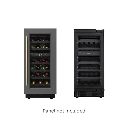 Koolmore Reserve 15 in. Under-Counter Panel Ready Dual Zone Built-in Wine Cooler 23 Bottle Capacity KM-CW28DZ-BPR