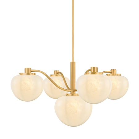 Mitzi 5 Light Kehlani Chandelier Aged Brass H1101805-AGB