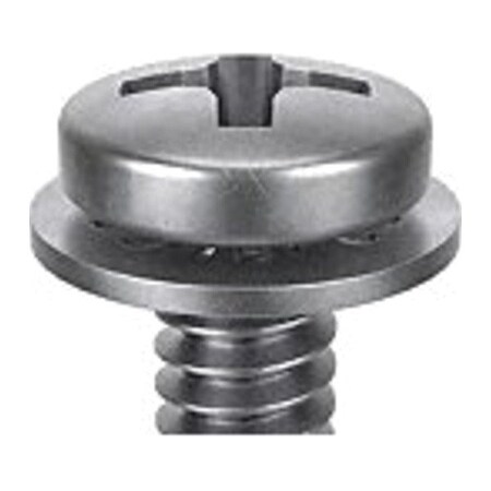 M3-0.50 x 4 mm Phillips Pan Machine Screw, Passivated 18-8 Stainless Steel, 25 PK