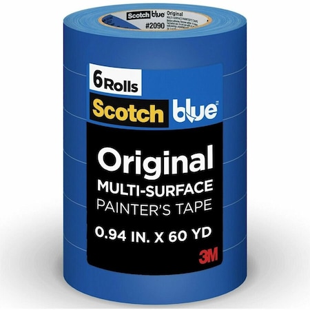 3M Painter's Tape, .94 in W x 60 yd L, 6 PK 2090-24EP6